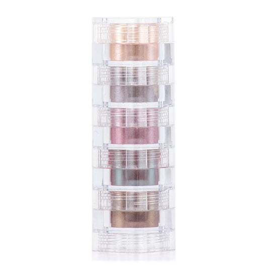 True Colors Mineral Makeup Expanded Brown Five Stacks