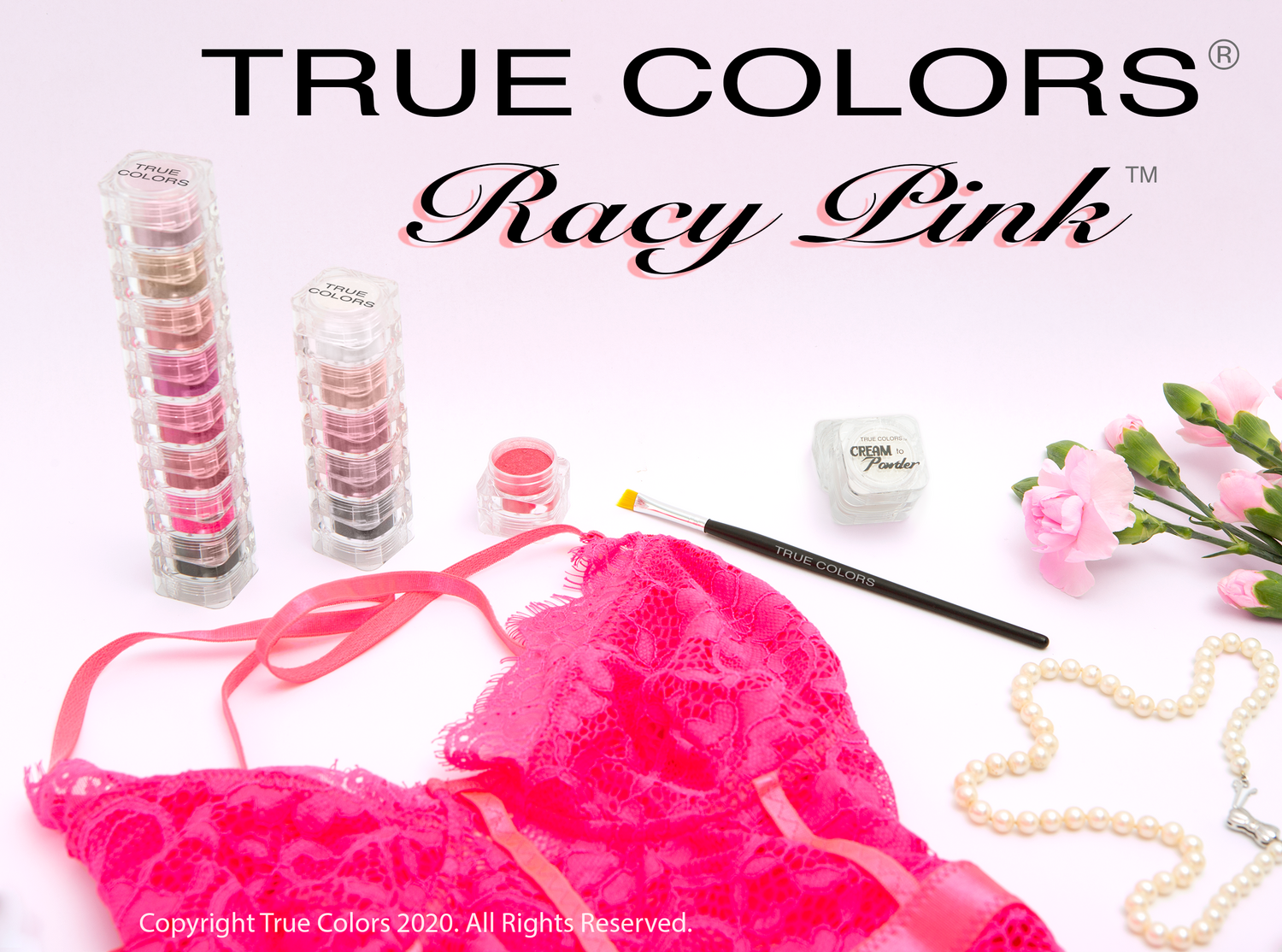 True Colors Mineral Makeup Racy Pink Eight Stacks