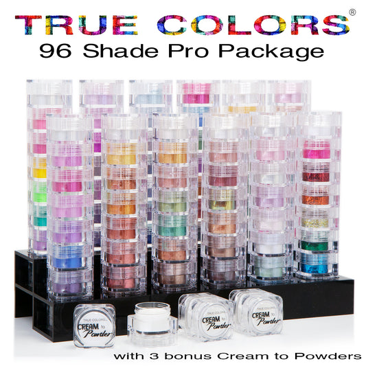 True Colors Mineral Makeup Silver Pro Package (96 shades)