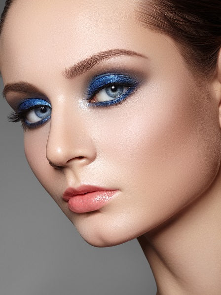 Icy Blue Makeup Nougat Skin Tone